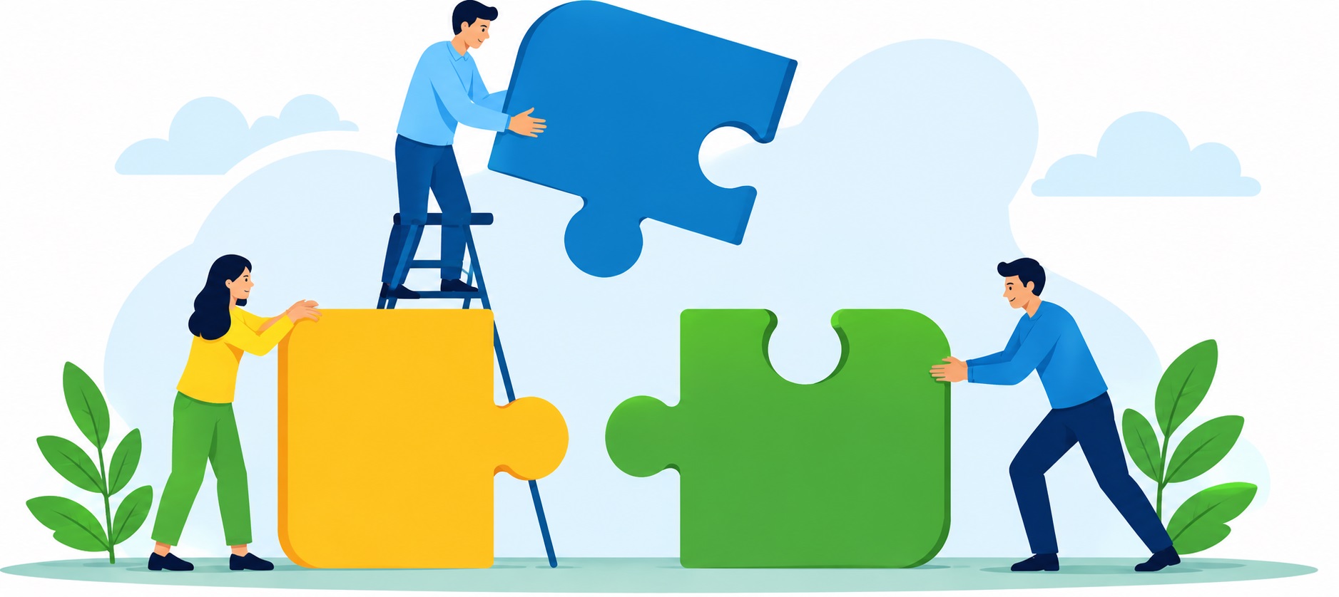 Team working together to build a better world